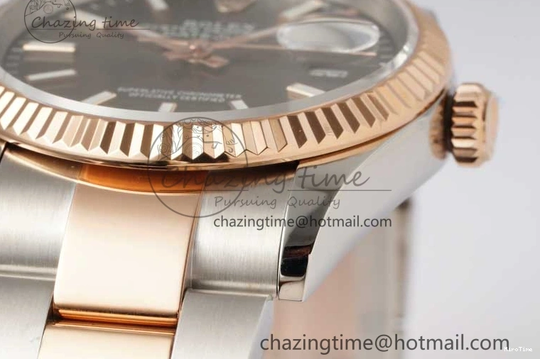 MiroTime 0414 Breathable DateJust 36mm DIWF 1:1 Best Edition 904L Steel Gray Dial on SS RG Oyster Bracelet SA 2310